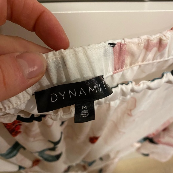 DYNAMITE OFF THE SHOULDER DRESS - Picture 2 of 2